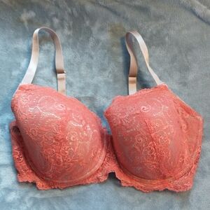 ThirdLove 24/7 Lace Balconette Bra in Orange